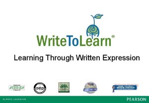 Learning Through Written Expression Your Write To Learn