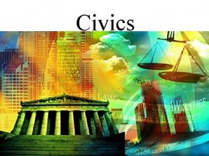 Civics What is Civics Civics the study of