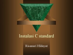 Instalasi C standard Risanuri HIdayat Visual C Toolkit