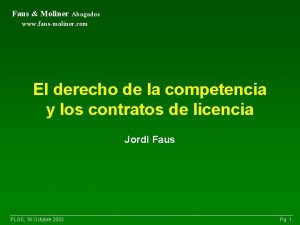 Faus Moliner Abogados www fausmoliner com El derecho