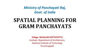 Ministry of Panchayati Raj Govt of India SPATIAL