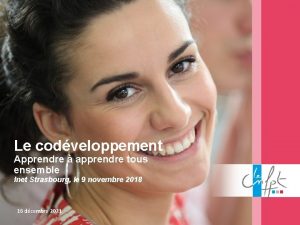 Le codveloppement Apprendre apprendre tous ensemble Inet Strasbourg