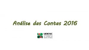 Anlise das Contas 2016 Receitas Composio das Receitas