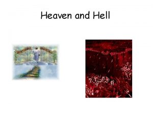 Heaven and Hell Hell Luke 16 19 31