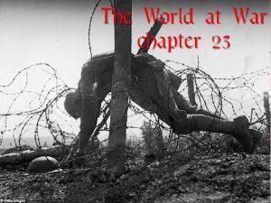 The World at War chapter 23 Causes MANIA