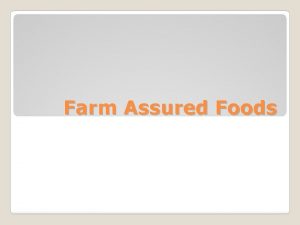 Farm Assured Foods Farm Assured Foods Red Tractor