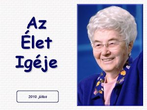 Az let Igje 2010 jlius A mennyek orszga