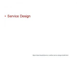 Service Design https store theartofservice comtheservicedesigntoolkit html Information