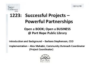 010208 1223 Successful Projects Powerful Partnerships Open a