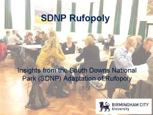 SDNP Rufopoly Insights from the South Downs National