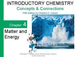 INTRODUCTORY CHEMISTRY Concepts Connections Fifth Edition by Charles