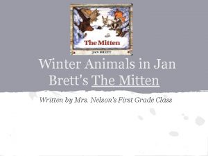Winter Animals in Jan Bretts The Mitten Written