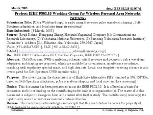 March 2003 doc IEEE 802 15 03097 r