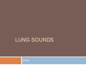 LUNG SOUNDS PPA Stethoscope Technology Electronic Bovine Lung