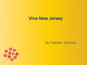 Viva New Jersey By Teacher Jasmine Big Question