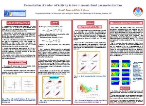 Formulation of radar reflectivity in two moment cloud