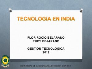 FLOR ROCO BEJARANO RUBY BEJARANO GESTIN TECNOLGICA 2012