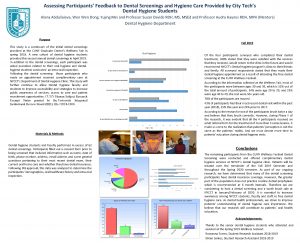 Assessing Participants Feedback to Dental Screenings and Hygiene