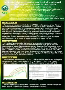 Validation of gene expression associated with autosomal recessive