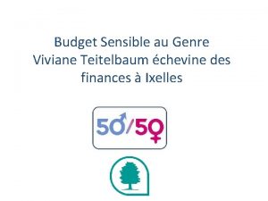 Budget Sensible au Genre Viviane Teitelbaum chevine des