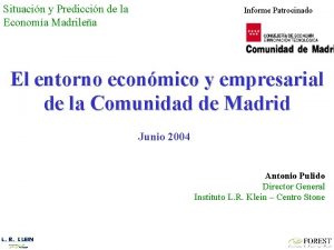 Situacin y Prediccin de la Economa Madrilea Informe