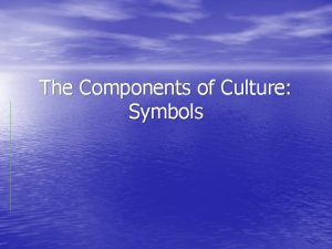 The Components of Culture Symbols Definition A symbol