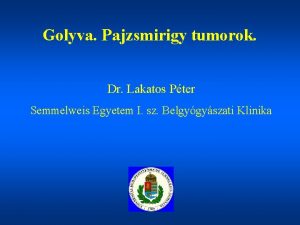 Golyva Pajzsmirigy tumorok Dr Lakatos Pter Semmelweis Egyetem