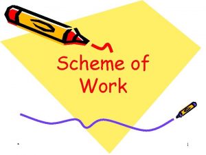 How to prepare scheme of work