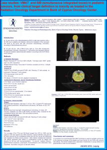 Case studies VMAT and SIB simultaneous integrated boost