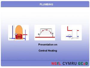 PLUMBING Presentation on Central Heating Central Heating Types