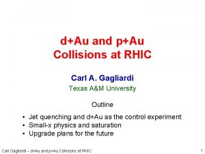 dAu and pAu Collisions at RHIC Carl A