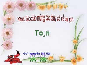 GV Nguyn Th Hi Hnh A Hnh B