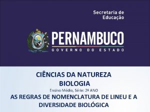 CINCIAS DA NATUREZA BIOLOGIA Ensino Mdio Srie 2