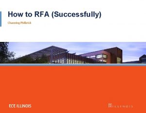 How to RFA Successfully Channing Philbrick Project Ideas