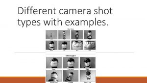 Different camera shot types with examples Extreme long