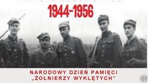 1 marca 2021 r NARODOWY DZIE PAMICI ONIERZY