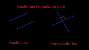 Parallel and Perpendicular Lines Parallel Line Perpendicular line