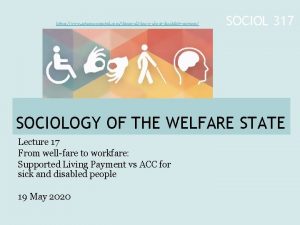 https www artarmonunited comthingsallknowaboutdisabilityservices SOCIOL 317 SOCIOLOGY OF