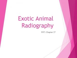 Exotic Animal Radiography RVT Chapter 27 Species Variety