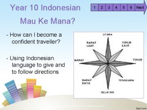 Year 10 Indonesian 1 2 Mau Ke Mana