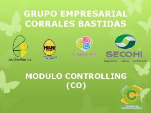 GRUPO EMPRESARIAL CORRALES BASTIDAS MODULO CONTROLLING CO ESTRUCTURA