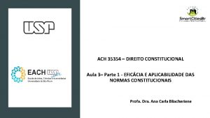 ACH 35354 DIREITO CONSTITUCIONAL Aula 3 Parte 1