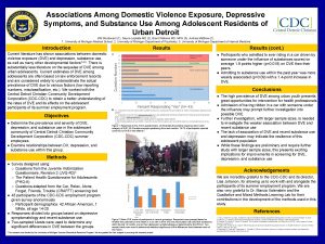 Associations Among Domestic Violence Exposure Depressive Symptoms and