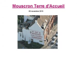 Mouscron Terre dAccueil 09 novembre 2015 Migrant Rfugi