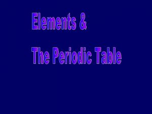 What is the periodic table compact way of