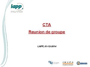 CTA Reunion de groupe LAPP 01 12 2014