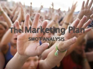 The Marketing Plan SWOT ANALYSIS SWOT Analysis Strengths