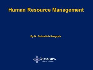 Human Resource Management By Dr Debashish Sengupta Employee