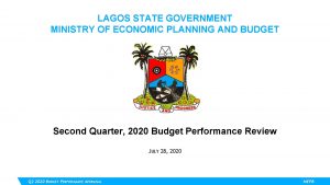 LAGOS STATE GOVERNMENT MINISTRY OF ECONOMIC PLANNING AND