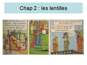 Chap 2 les lentilles Les deux types de